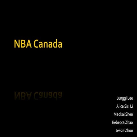 NBA Case Competition Power Point