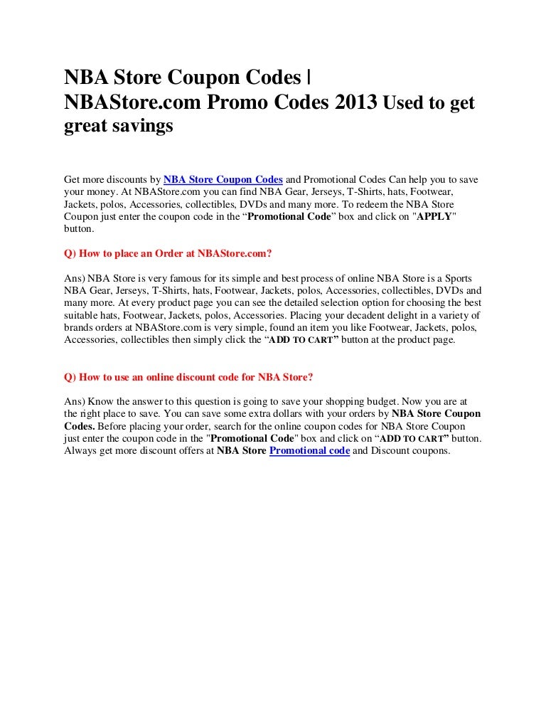 nba coupon