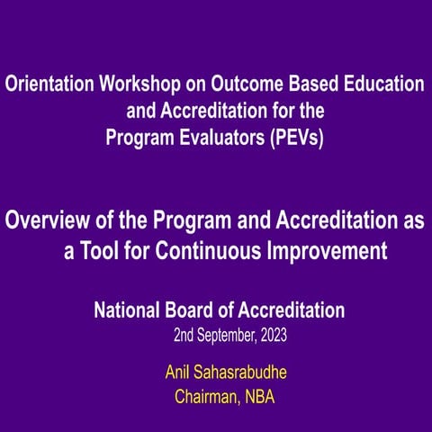 National board of accreditation (NBA) | PPTX
