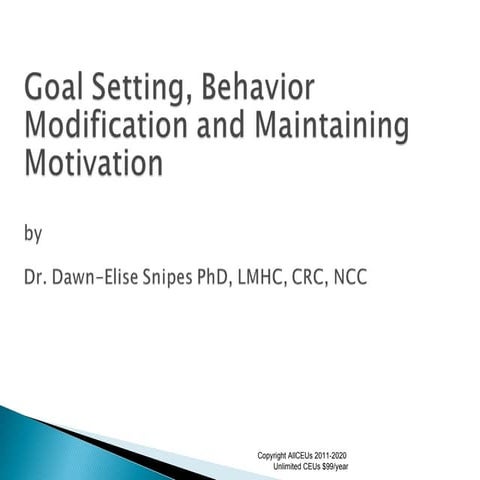 Nbcc goal setting | PPT
