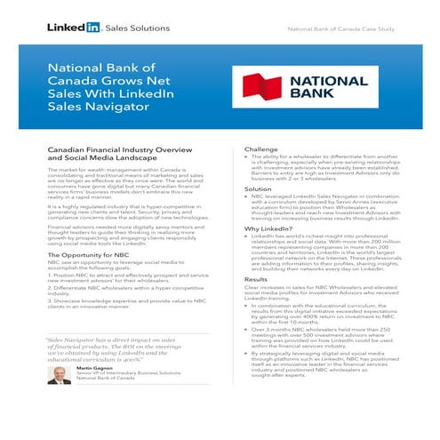 National Bank of Canada Business Case