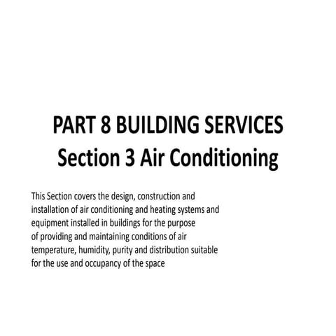National Building Code : Building Services