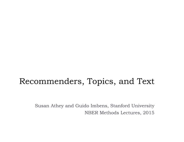 Nbe rtopicsandrecomvlecture1