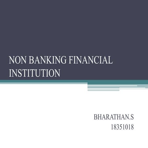 Non banking financial corporation