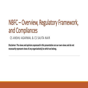 Nbfc  introduction and compliances