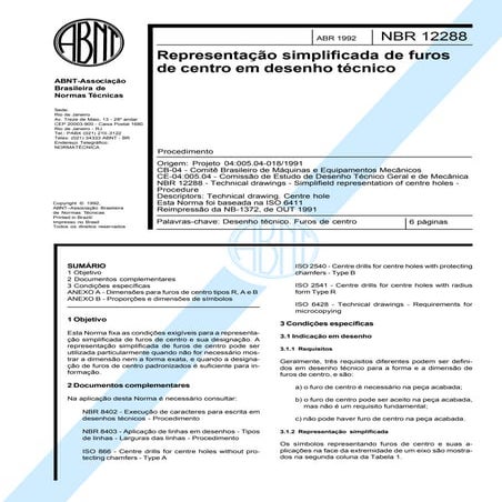 NBR 12288 - Representação de furos de centro.pdf