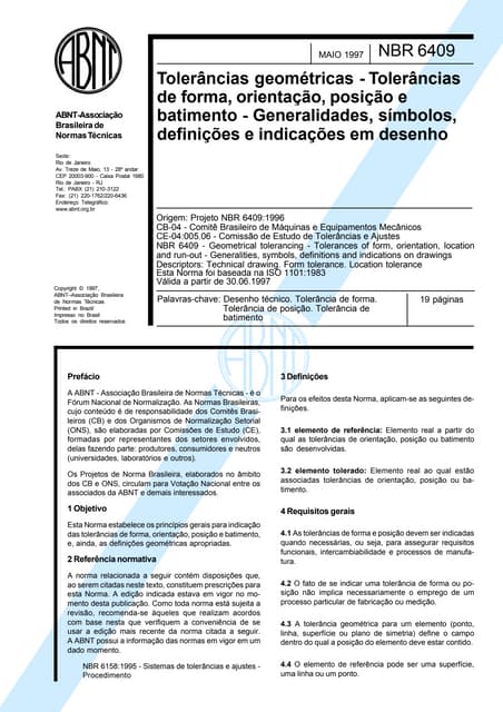 Abnt nbr iso 4287 rugosidade - método do perfil - termos, definições e ...