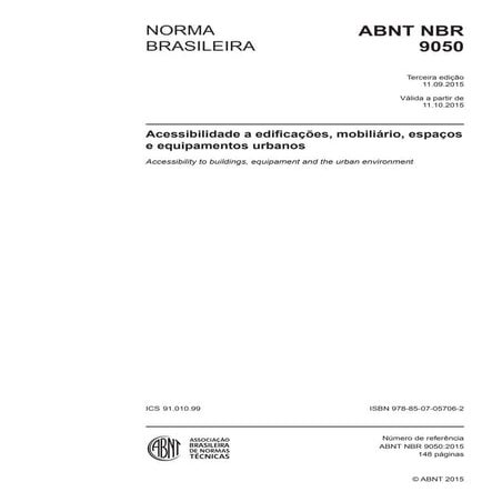 NBR 9050 ATUALIZADA
