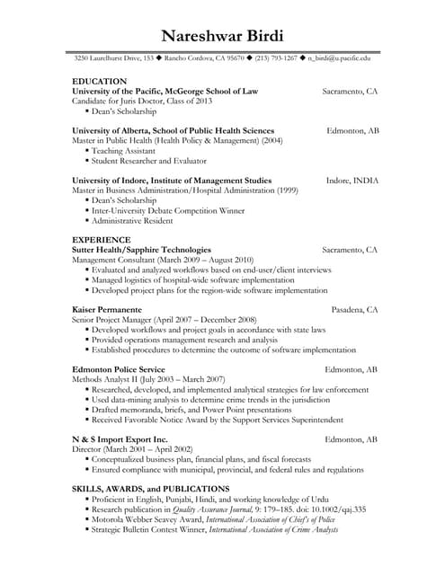 1l resumes