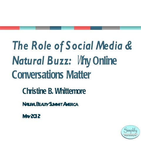 The Role of Social Media and Natural Buzz: Why Online Conversations Matter