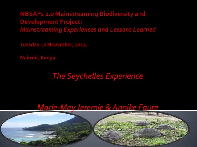 National Biodiversity Strategies & ...