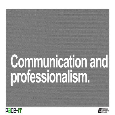 Pace IT - Communication and Professionalism