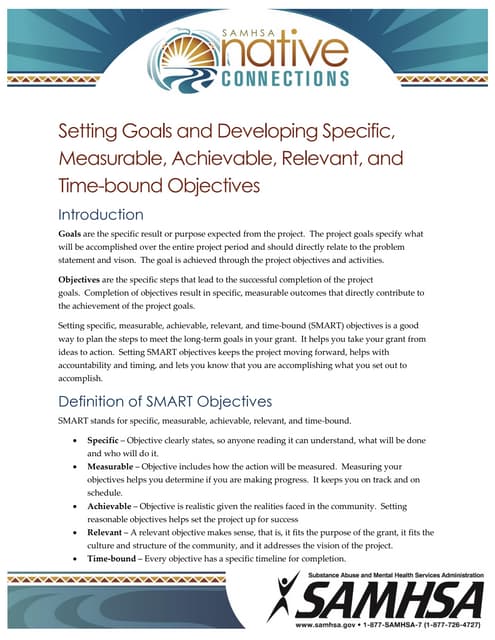 Smart goals | PDF