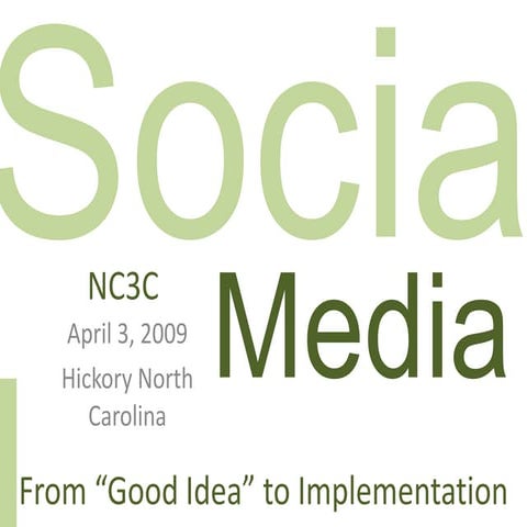 NC3C Conference Presentation