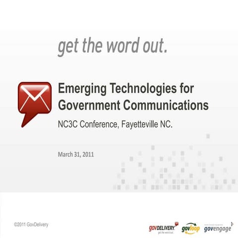 Emerging Technologies for Government Communications