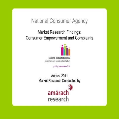 NCA consumer empowerment research