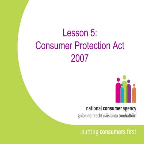 Classroom slides for consumer education (Shop Smart): Lesson #5
