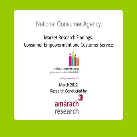 Consumer empowerment and customer service in Ireland