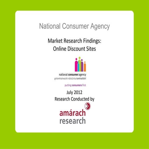 NCA  research on online discount websites