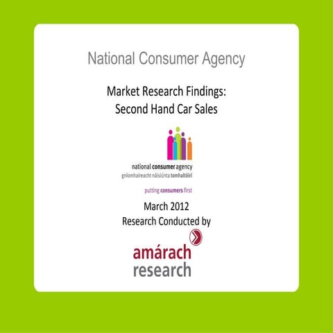 Research on secondhand car sales in Ireland