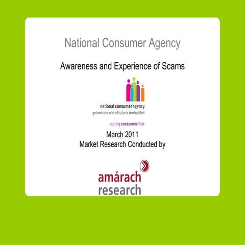 NCA market research on scams