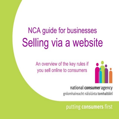 Selling via a website