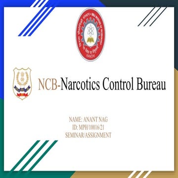 NCB-Narcotics Control Bureau 
