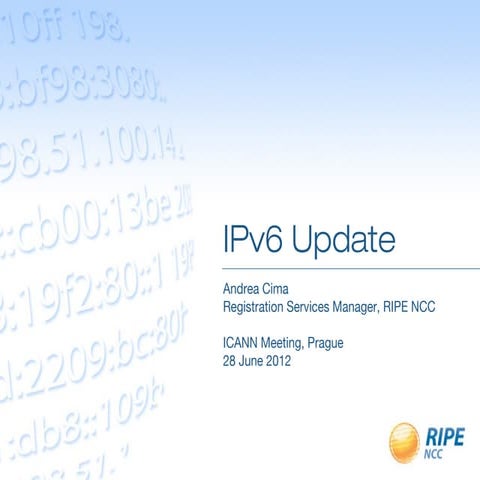 IPv6: Outreach and Capacity Building