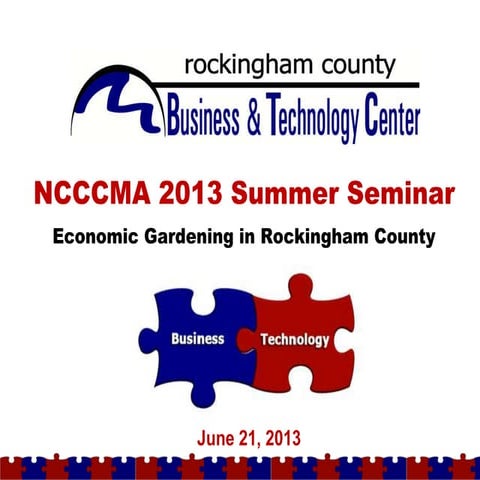 Economic Gardening in Rockingham County, NC