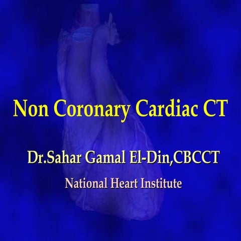 Non coronary cardiac CT