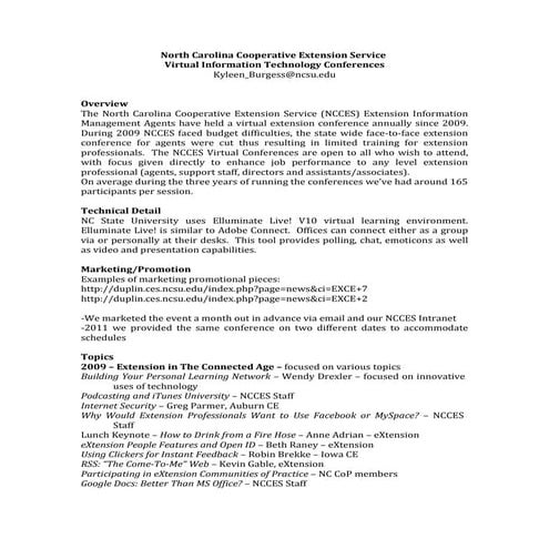 NCCES virtual conferences