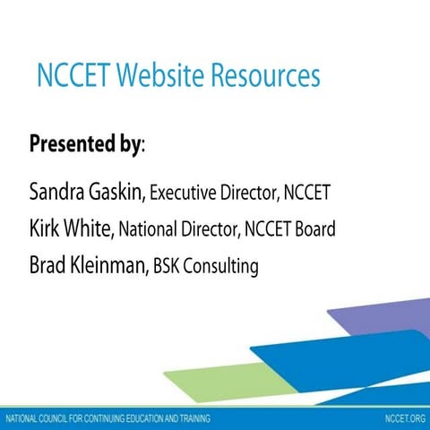 NCCET Website Resources