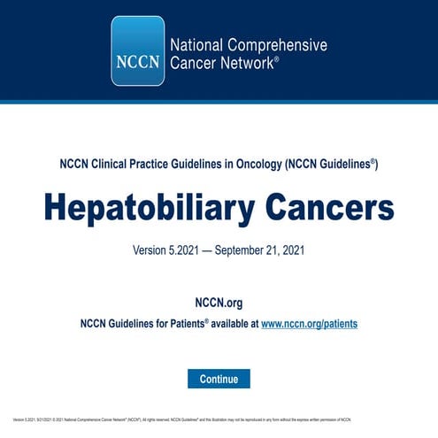 Nccn guidelines hepatobiliary 2.2021