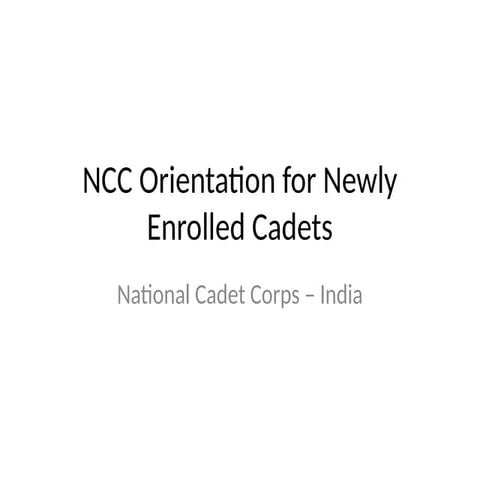 NCC_Presentation on various activity.pptx