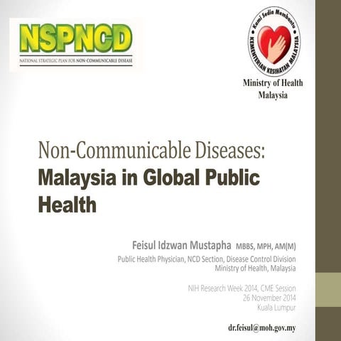 Non-Communicable Diseases: Malaysia in Global Public Health