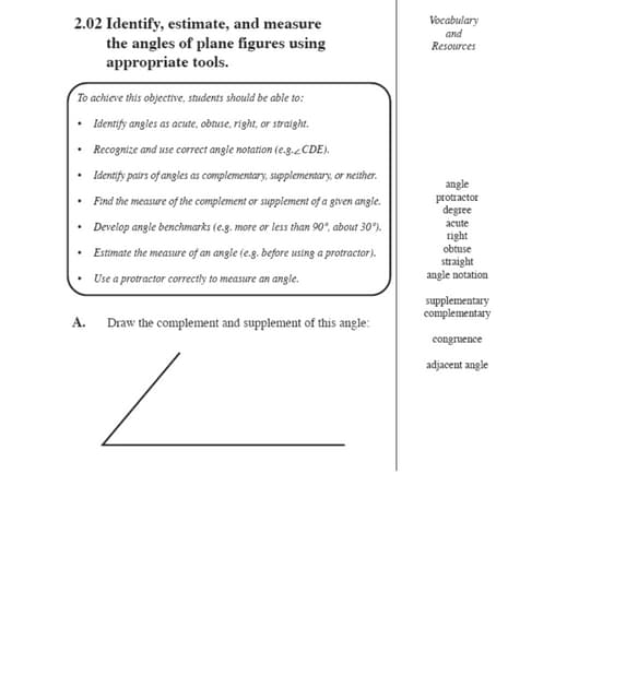 Ncdpi Geometry Indicators Grade 5