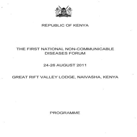 NCD Programme Aug24 25,2011