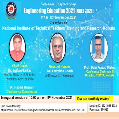 NATIONAL CONFERENCE ON EDUCATION AND E LEARNING NCEE visual data 8