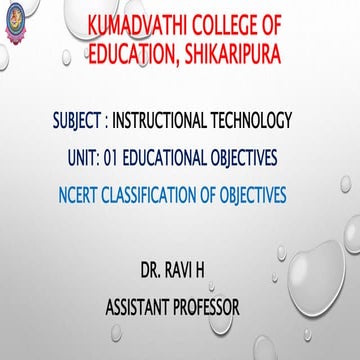 NCERT Classification of Instructional Objectives.pptx