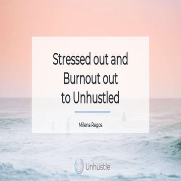 NCET Biz Cafe | Milena Regos, From Burnout and Stressed Out to Unhustled | No...