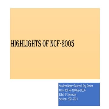 HIGHLIGHTS OF NATIONAL CURRRICULAM F-2005.pptx