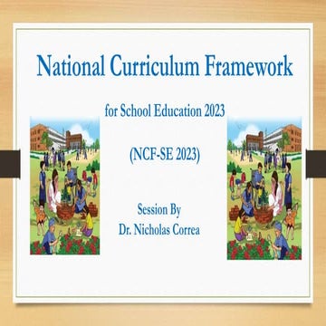 NCF-SE-2023 ( National Curriculum Framework School Education