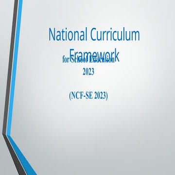 NATIONAL CURRICULUM FRAMEWORK FOR SCHOOL EDUCATION visual data 6
