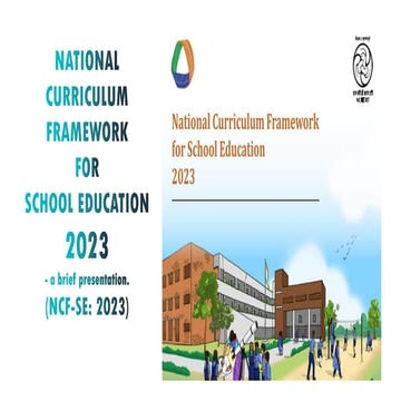 NATIONAL CURRICULAR FRAMEWORK SCHOOL EDUCATION