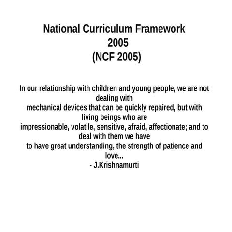 NCF-2005-Position Paper