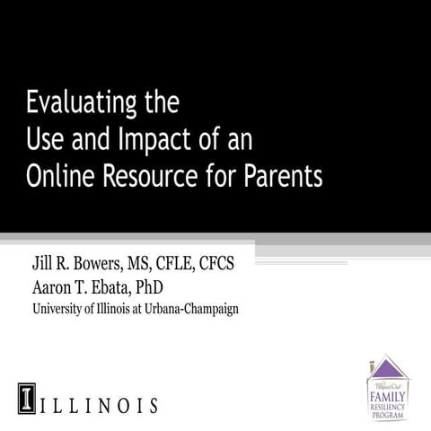 Evaluating the Use and Impact of an Online Resource for Parents