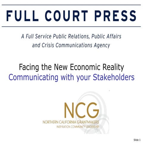 Communicating In Difficult Times - NCG