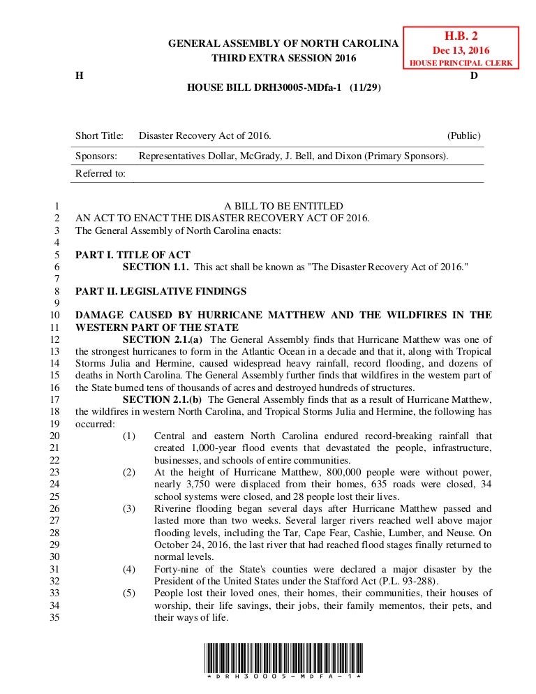 Draft legislation
