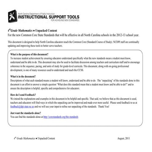 NC Instructional Support Tools