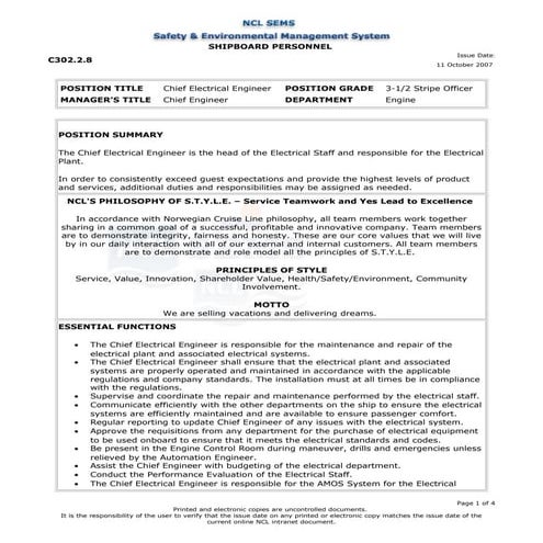 ELECTRICAL ENGINEER TEAM LEADER JOB DESCRIPTION visual data 7